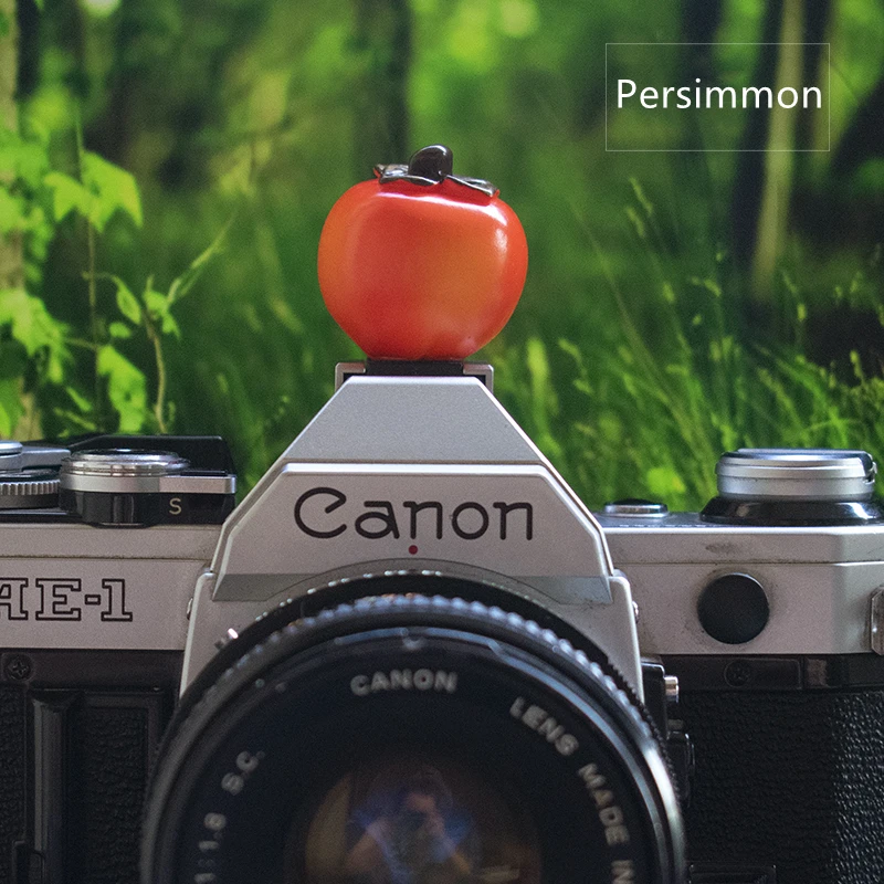 오리지널 크리에이티브 시뮬레이션 3D 과일 카메라 핫슈 커버, 후지필름, 라이카, 올림푸스, 캐논, 니콘, 소니용