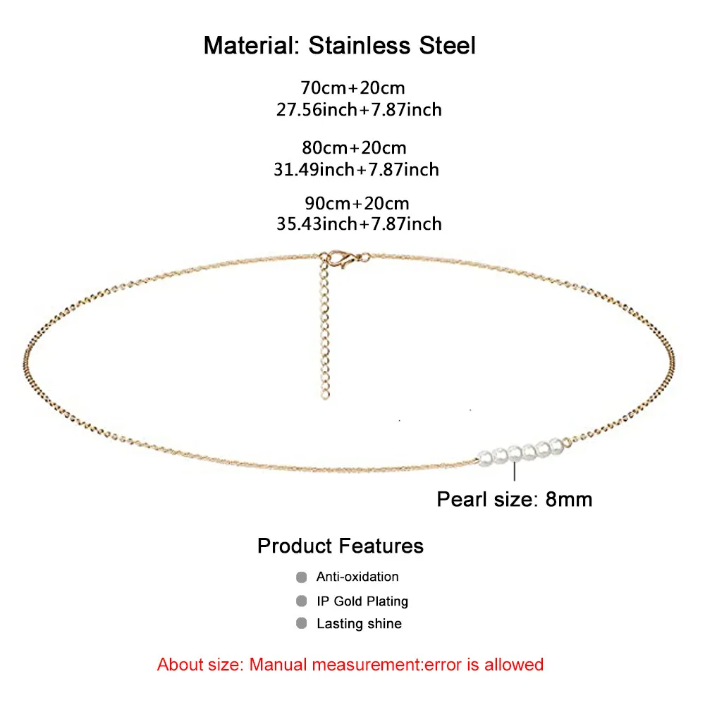 Stainless Steel Waist Chain Rhinestone Crystal Belly Body Chain For Women Minimalist Beach Bikini Sexy Body Jewelry
