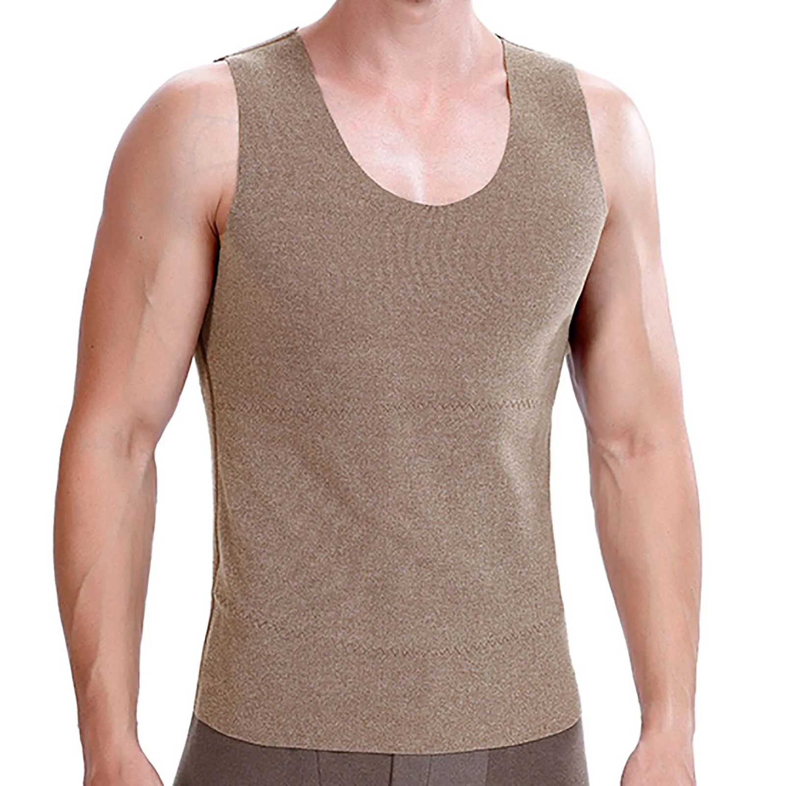 Thermal Underwear for Men Low Collar  Sport Thermo Shirt Quick Dry Compressed Underwear Clothes Men Scoop Neck Undershirt