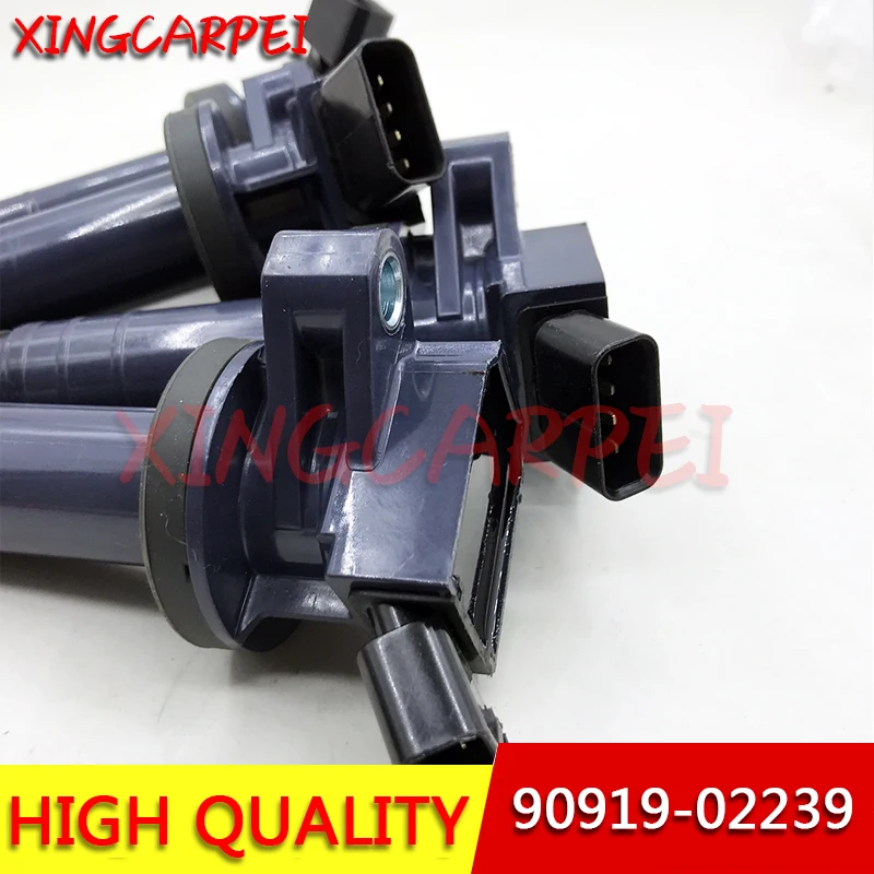 4pcs Car Ignition Coil 90919-02239 90919-02262 UF-247 For 2000-2005 Toyota Celica Corolla Matrix MR2 1.8 90919 02239 909190223