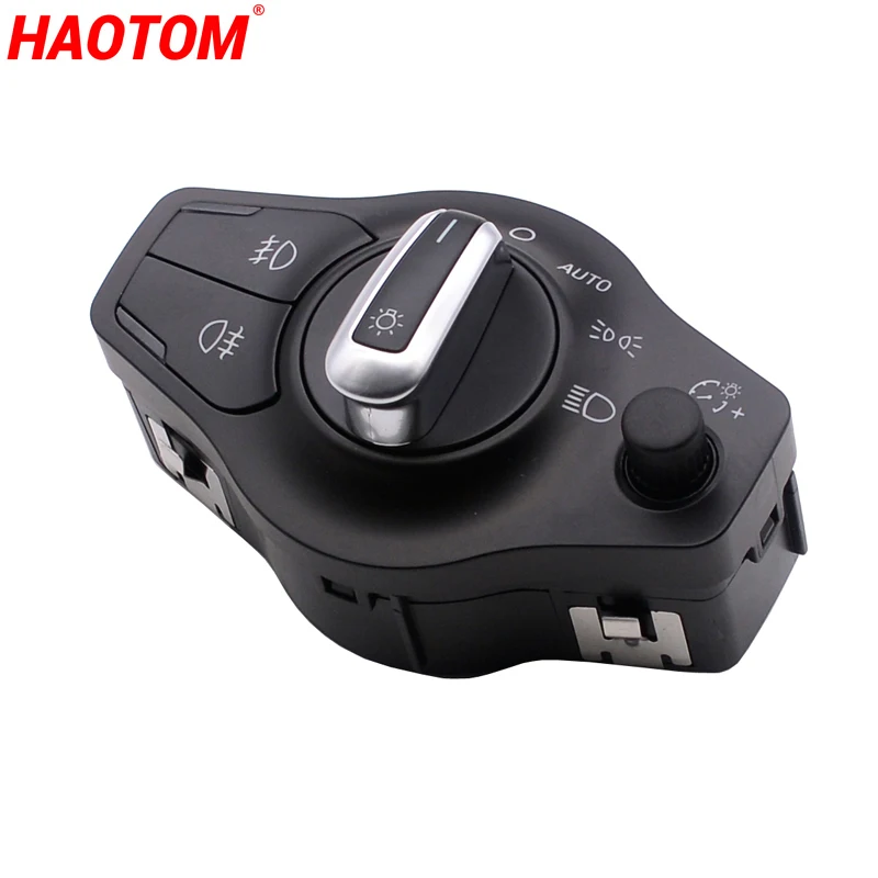 

New Chrome AUTO Headlight Fog Light Switch Control For Audi A4 2009-2014 B8 S4 A5 S5 Q5 2009-2014 8K0941531AS