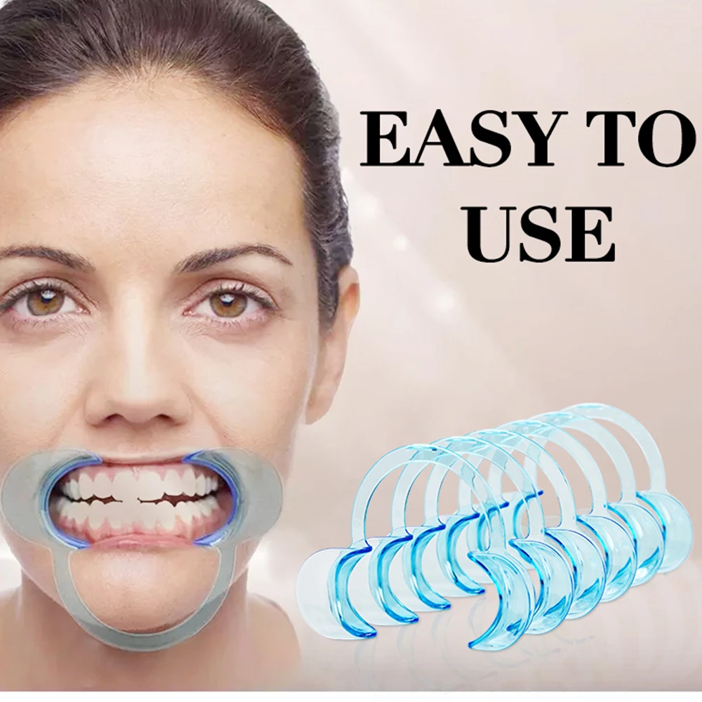 JNSUR 20 stücke Dental Mund Opener C Form Kieferorthopädische Zahnmedizin Werkzeug Intraorale Weiche Kunststoff Wange Lip Retractor Mund Expander – Detail 1