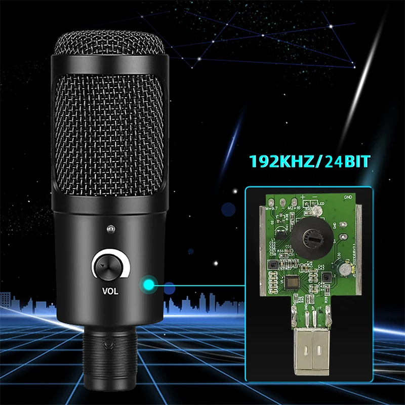 Cella M1 PRO USB Condenser Microphone 192kHz/24-Bit for PC Streaming  Gaming Computer And YouTube Recording With Tripod Stand