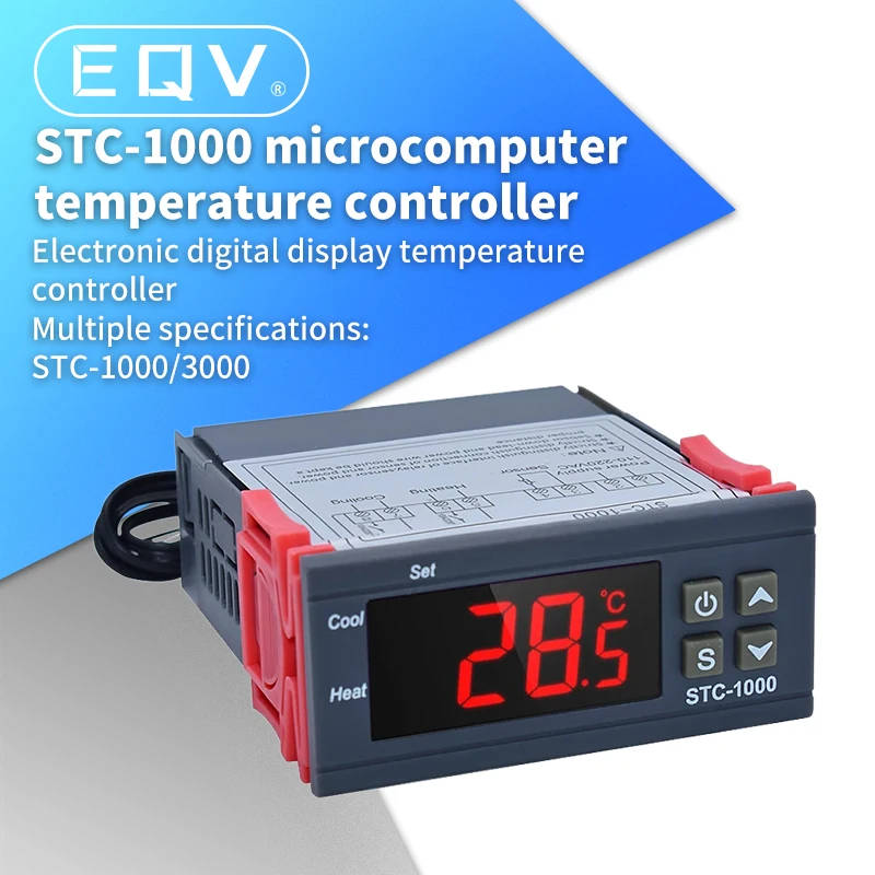 

Digital Temperature Controller Thermostat Thermoregulator incubator Relay LED 10A Heating Cooling STC-1000 STC-3000 12V 24V 220V