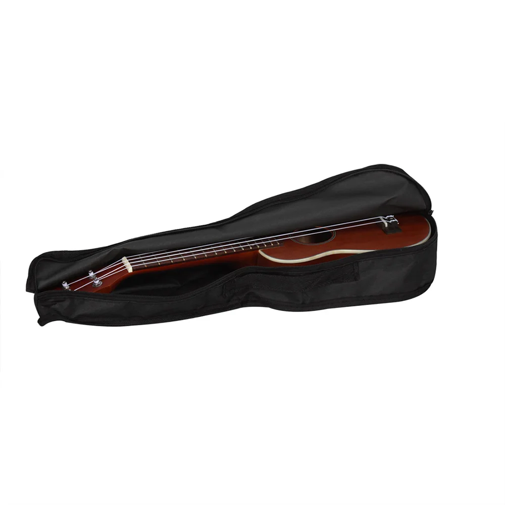 21 Inch Ukulele Bag Soft Case Monolayer Bag Black Portable Durable Shoulder Backpack Padded Musical Instrument Parts Accessories