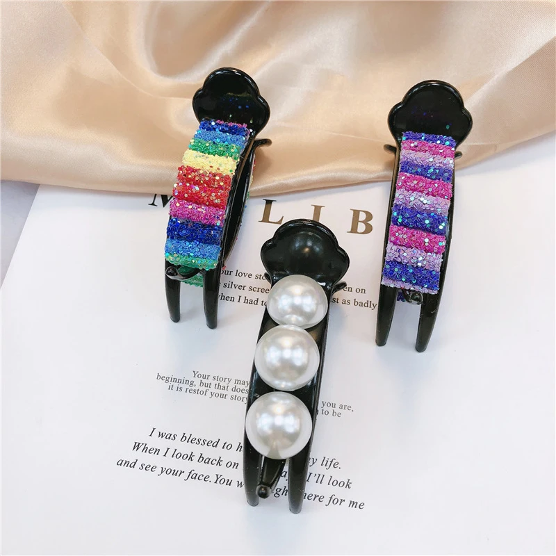 Jepit Rambut Jepit Rambut Akrilik Plastik Mutiara Jepitan Rambut Jepit Rambut Aksesoris Rambut Wanita untuk Anak Perempuan