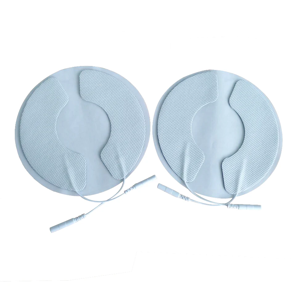 

50 Pairs/Pack Breast Electrode Pads Chest Adhesive Patches Breast Physiotherapy Jack 2.0mm