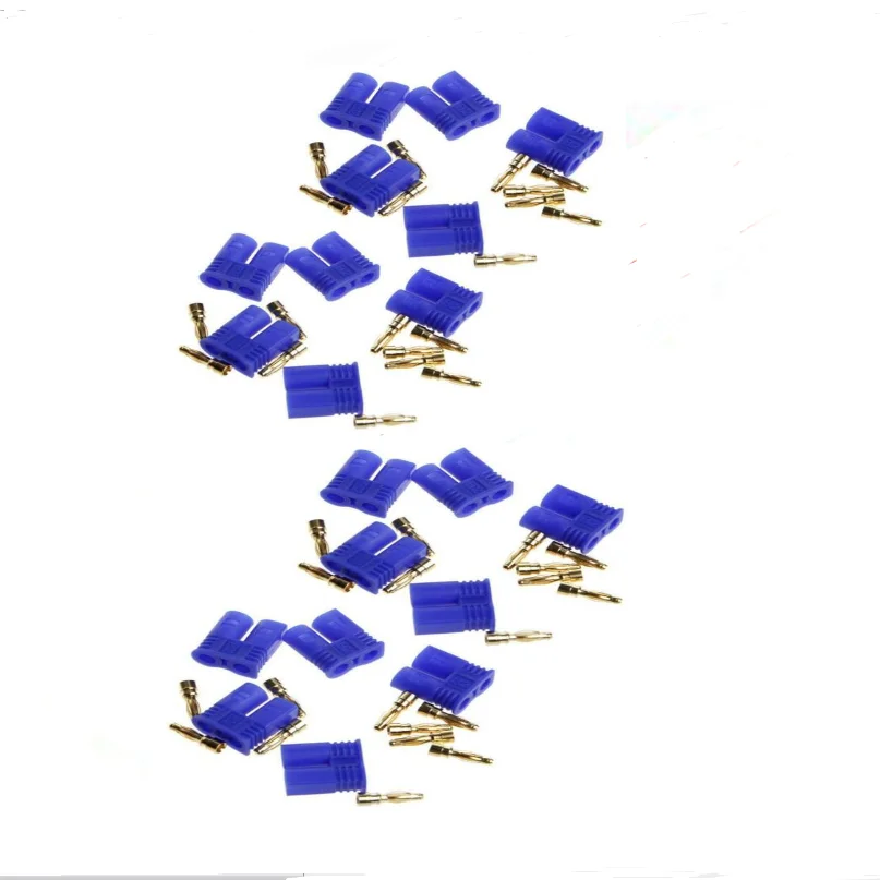 10 pairs 20 pcs EC2 EC3 EC5 EC8 male female gold plated battery connector plug for rc Lipo battery ESC Motors plane truck boat