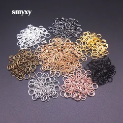 100pcs/lot 5mm Open Jump Rings Split Connectors For Diy Jewelry Finding Making Necklace Bracelet Accessories 8 colors
