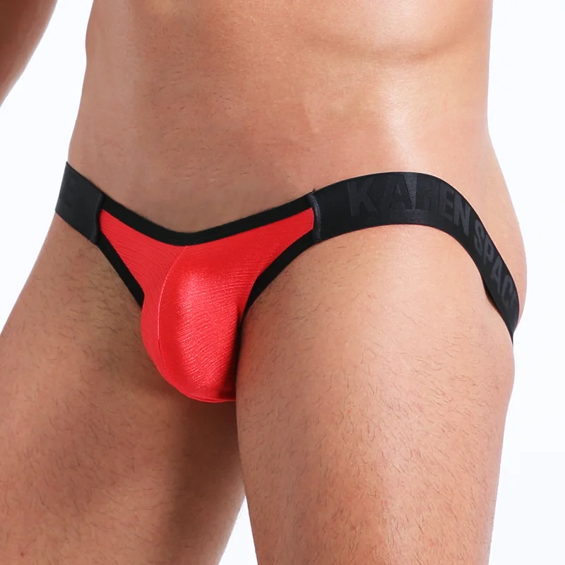 Jockstrap Sexy Gay Men Underwear G-Strings & Thongs Gay Penis pouch bikini buttocks Hollow thong men underwear