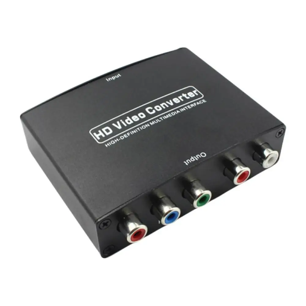 HD 1080P HDMI-compatible to 5 RCA RGB Component YPbPr Video R/L Audio Converter Adapter