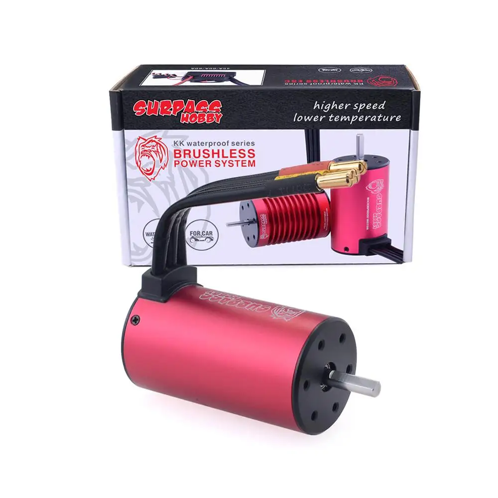 Moteur Brushless 3665 étanche Pour Voiture RC 1/8 1/10 – 2900KV/3500KV, Rotor équilibré, Alu 6061