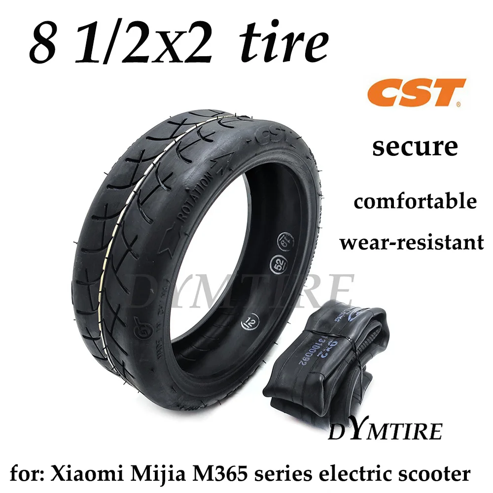 8 1/2x2 CST Tire for Xiaomi Mijia M365 Series Electric Scooter High Performance Pneumatic 9X2 Inner Outer Tyre