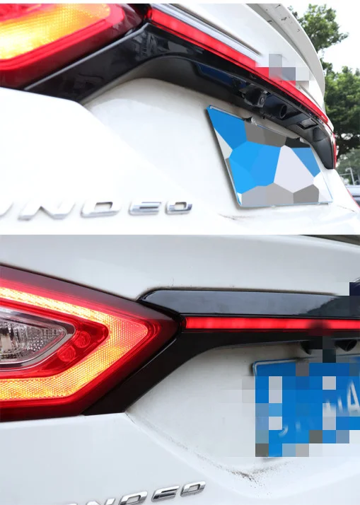 ABS Tail Wing Roof Visor Rear Spoiler for Ford Mondeo 2013-2016 with Additional Brake Light