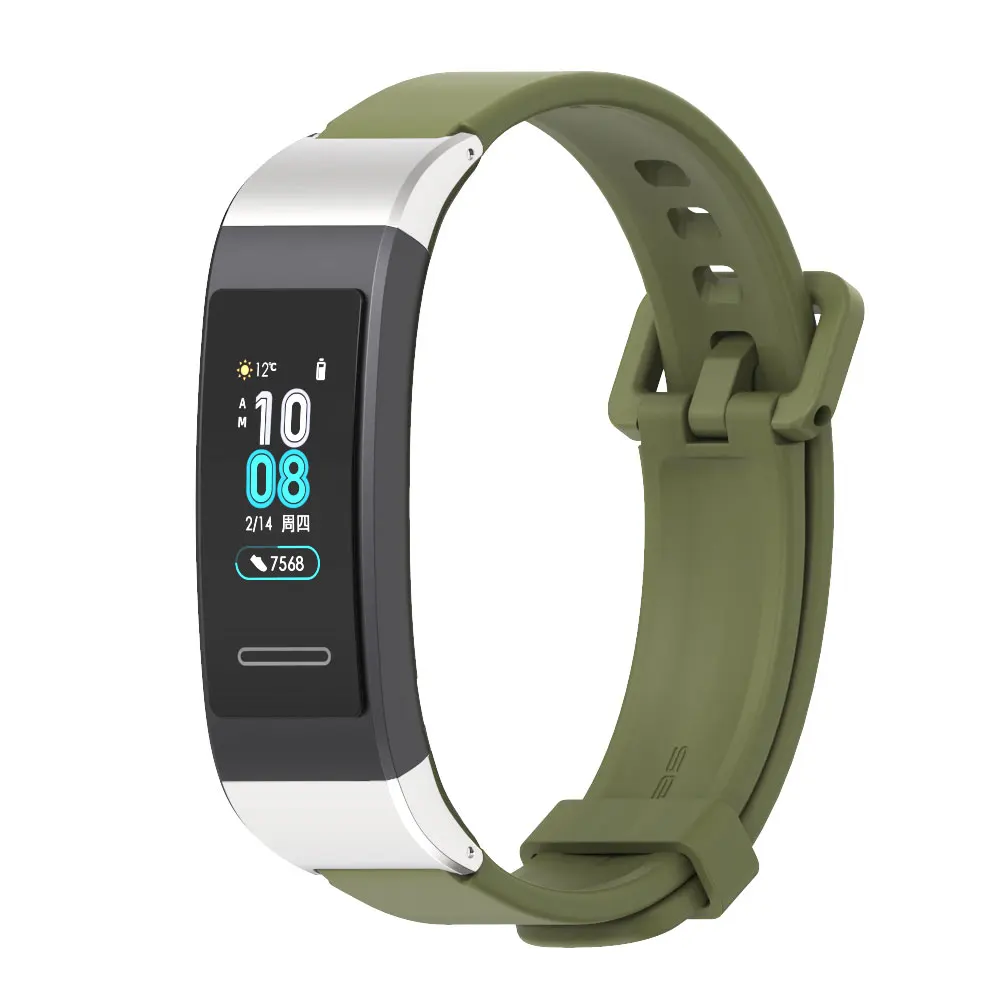 リストストラップhuawei社バンド4 3スマートブレスレットシリコーンストラップhuawei社3 4プロバンドリストバンドのためコレア名誉バンド5i pulsera