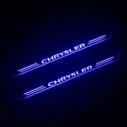 Car Footstep Pedal Lights For Chrysler 300 300C SRT8 SRT 2005 -2018  Door Sill Pathway Lamp led thresholds scuff plates