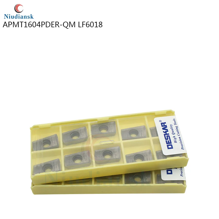 100% originale autentico APMT1604PDER-QM LF6018 fresatura inserto fresa CNC tornio strumento inserto in metallo duro, Per In Acciaio Inox