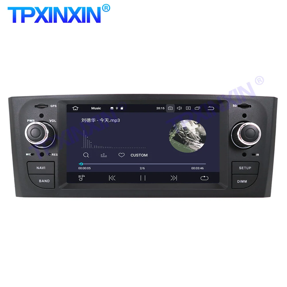 Android 10 PX6 Car Radio For Fiat Punto 2005 - 2009 Multimedia Video Recoder Player Navigation GPS Accessories Auto 2din no dvd