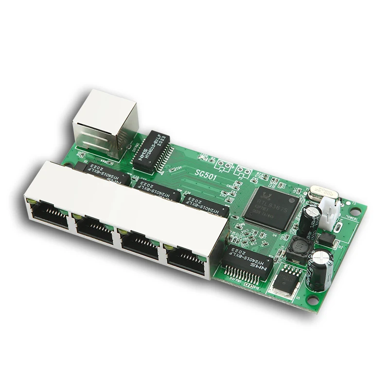 Gigabit Switch Module Mini 3/4/5 Port Reverse POE Power Supply Ethernet Industrial Grade PCB Bare Motherboard