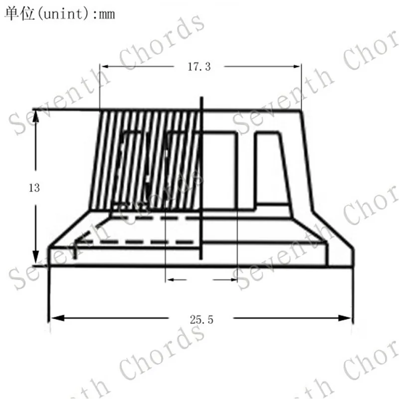 5 Stück Schwarze E-Gitarren-Lautstärkeregler-Kappen Potentiometer-Kappen Musikinstrument-Zubehörteile – Detail 3