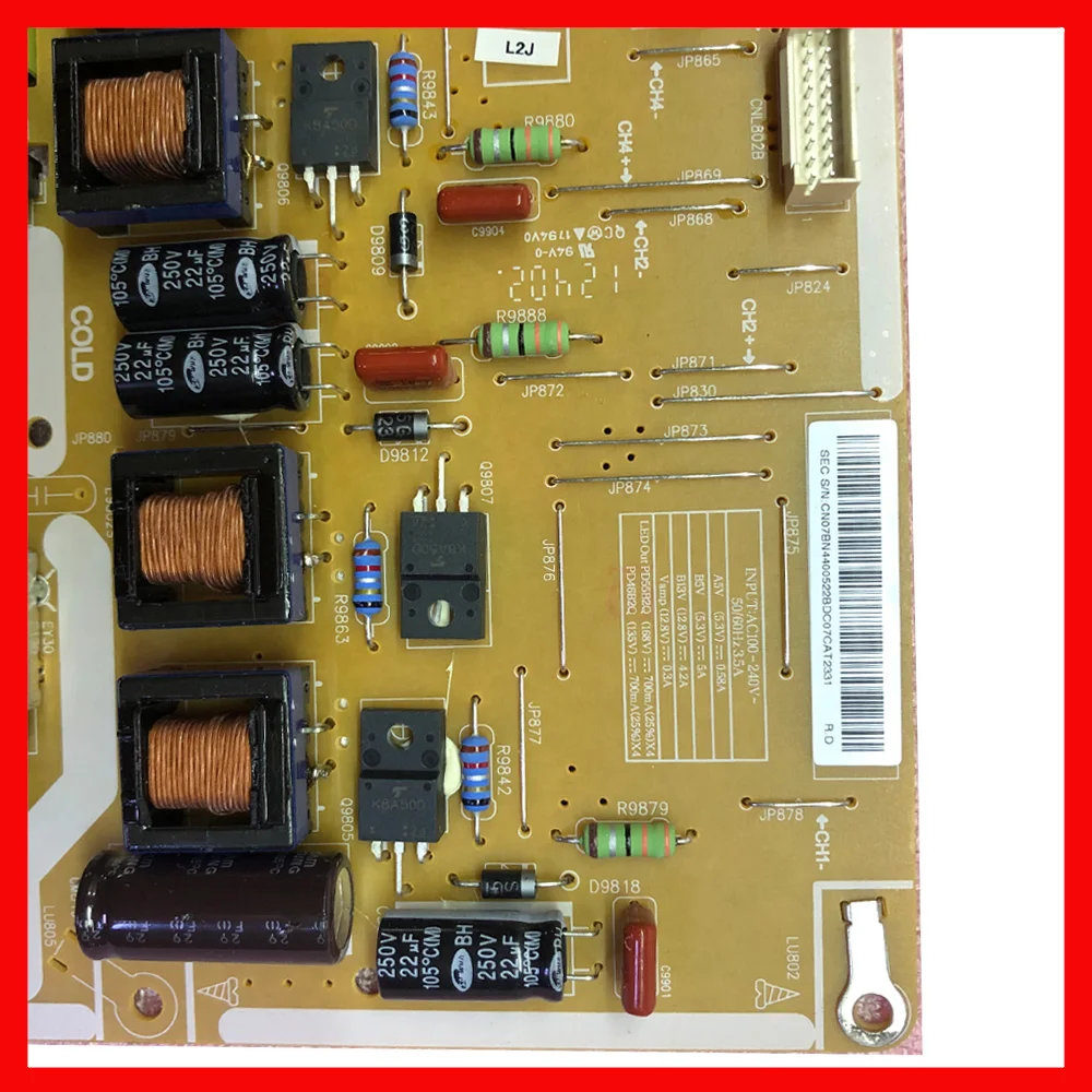 PD46B2Q-CSM BN44-00522A/B/D Power Supply Board Professional Power Support Board For TV UA55ES7000J  Original Power Supply Card