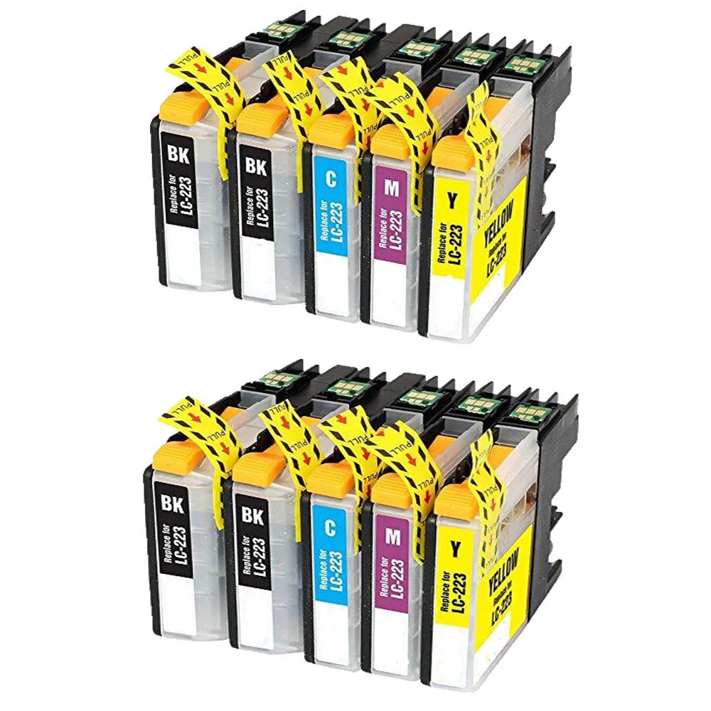 10PK  LC223XL Compatible Ink Cartridge for Brother J4120DW J5320DW J4625DW J4420DW J5625DW J480DW J562DW Printer