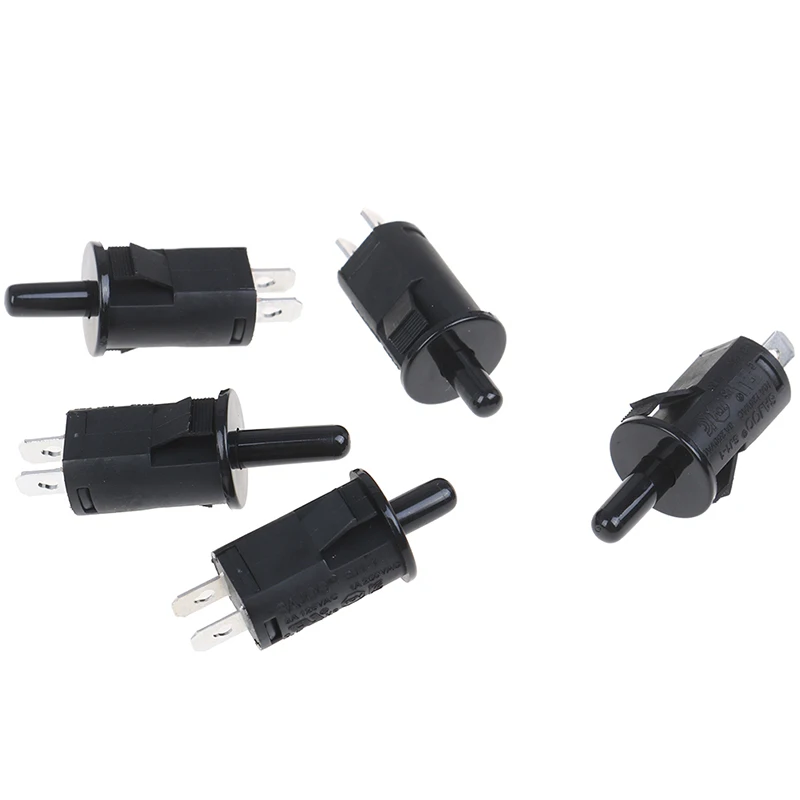 ボタン付きドアスイッチ125-250v,黒,食器棚,消毒用ライト