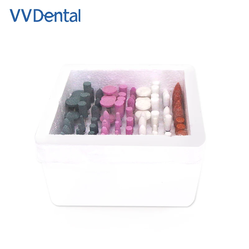 

100pc Ceramic Grinding Head Set Porcelain Lab Polishing Materials Dentist Tools Corundum Grinding Wheel Denture Cleaning