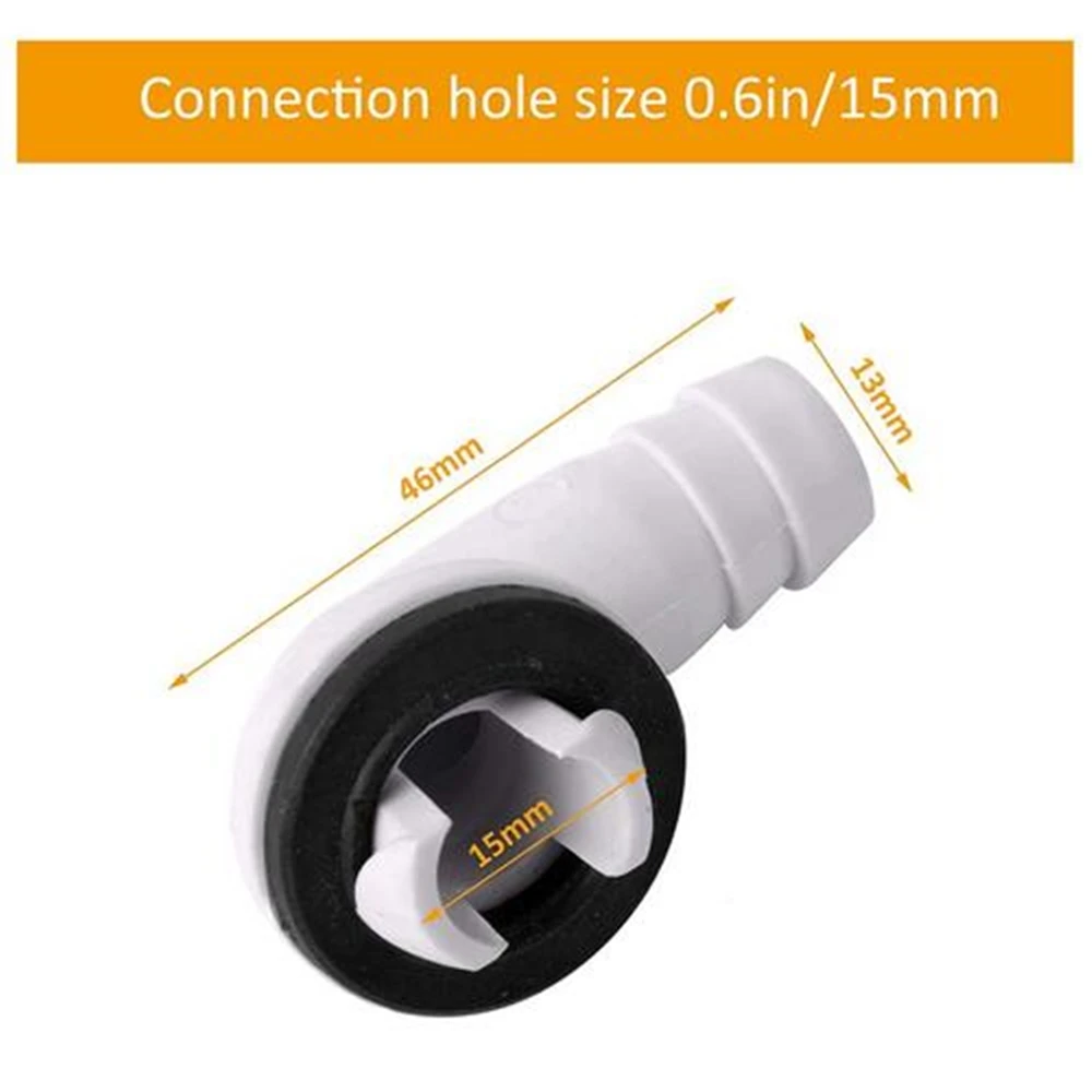 Air Conditioner AC Drain Hose Connector, Mini-Split Portable Air Conditioner and Window Unit, 3/5 Inch