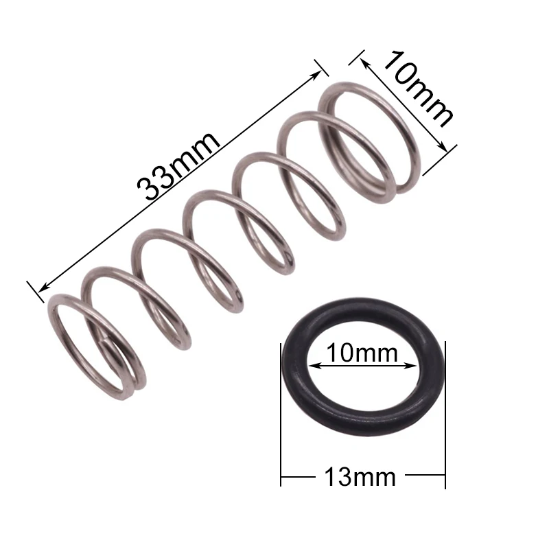 10 Sets Pig Nipple Drinker Accessories Springs And Washers Spring length 33mm/Spring Diameter 10mm/Washer Outer Diameter 13mm