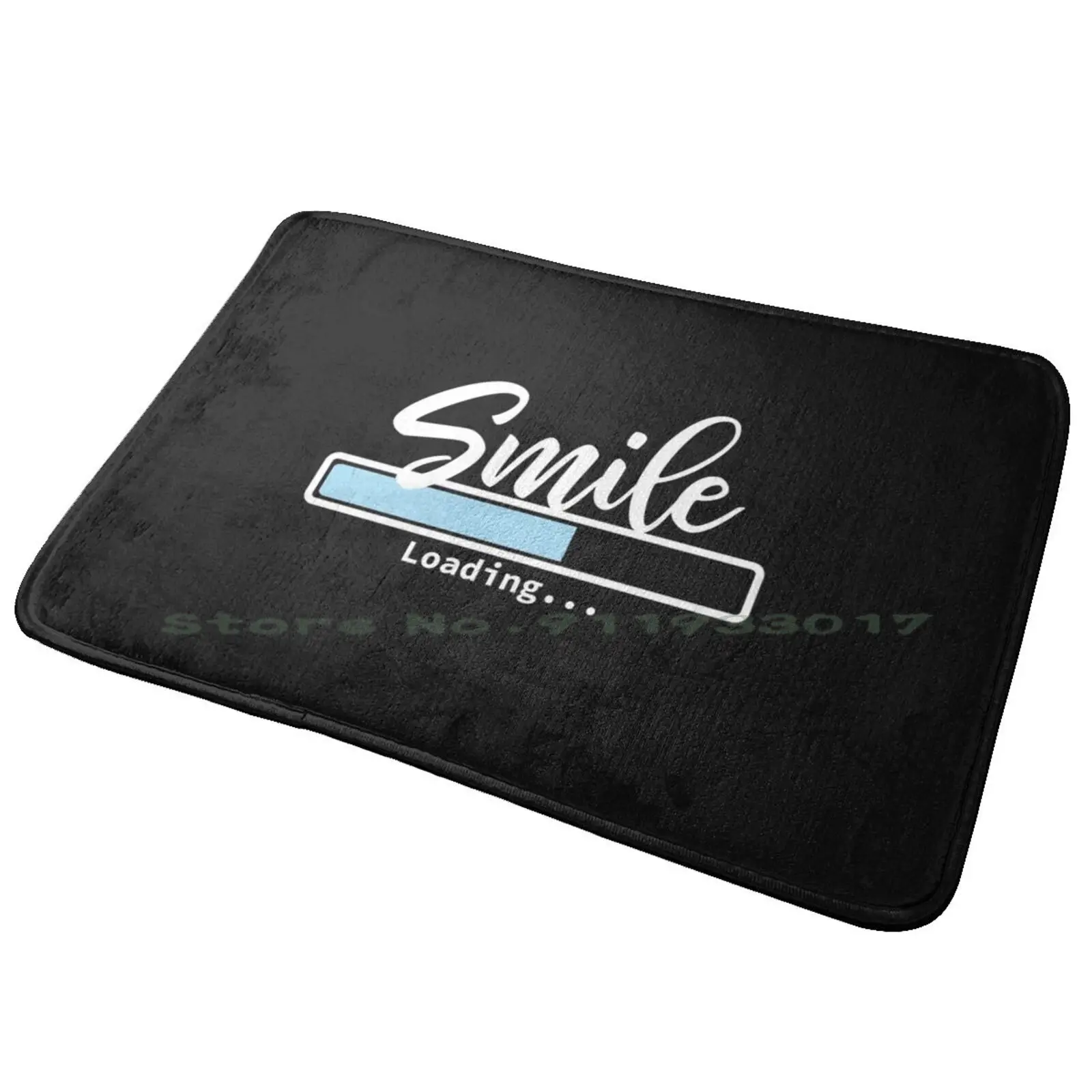 Smile Loading Entrance Door Mat Bath Mat Rug Jesus Christianity Faith Saints Harmony Bro Fast Black Lives Matter Satan Revenge