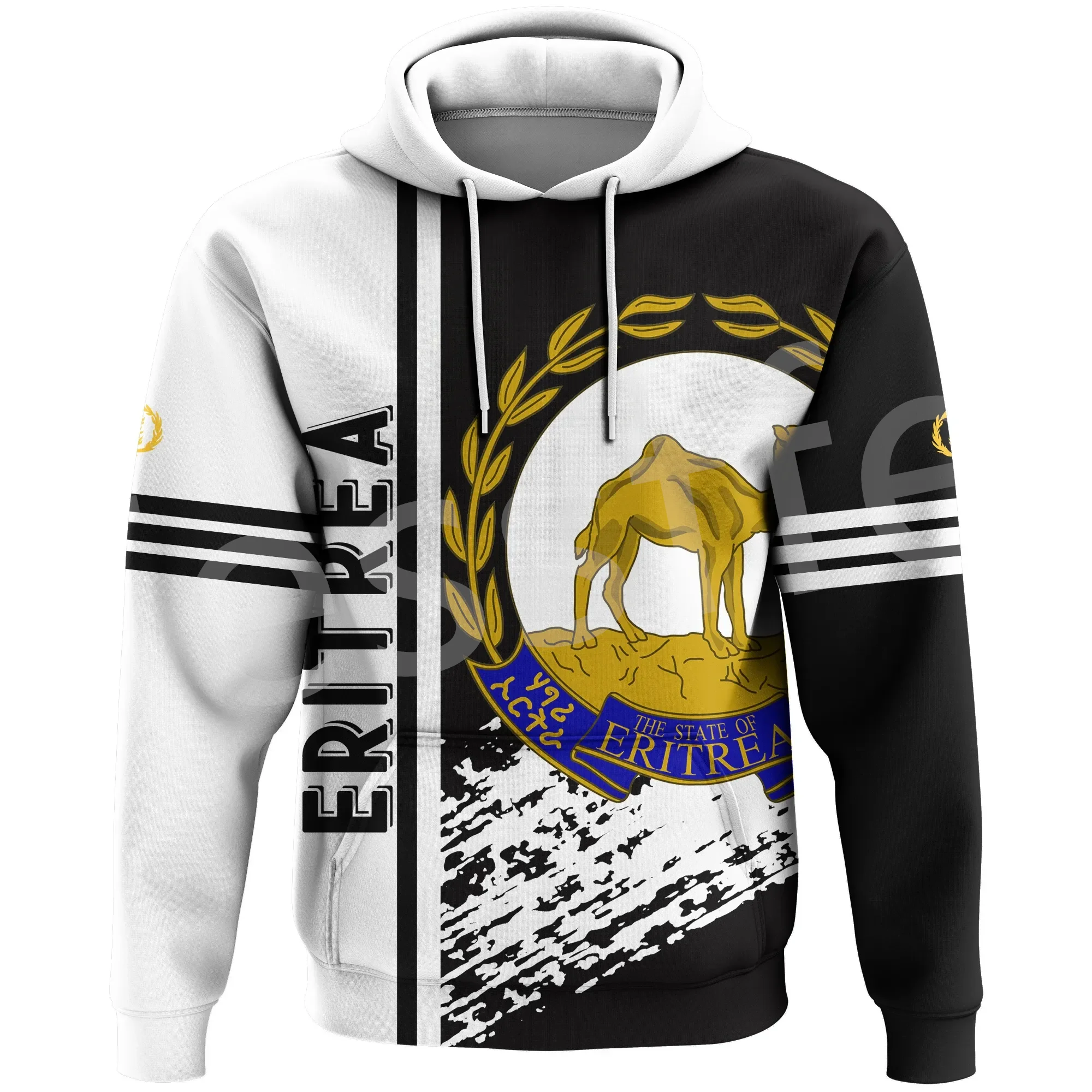 Tessffel NewFashion Afrique Pays L'érythrée Lion Coloré Rétro Tribu Pull Harajuku 3dprint Hommes/Femmes Drôle Décontracté Sweats 17