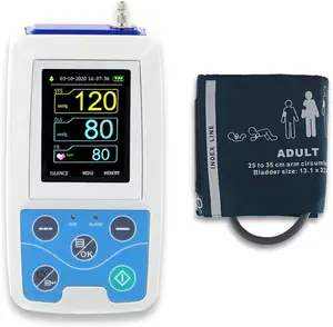 CONTEC 10 шт ABPM50 с 3 манжетами Амбулаторный монитор кровяного давления 24 часа Holter для непрерывного мониторинга + usb-порт