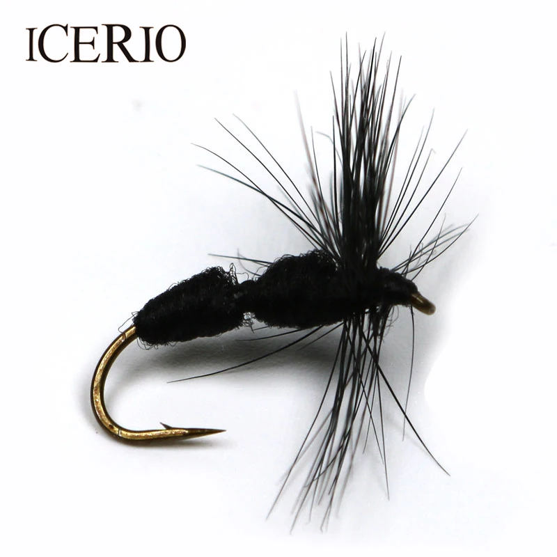 ICERIO 8PCS #10 Ant Fly Black Butt Ants Trout Fly Fishing Lures -  AliExpress 18