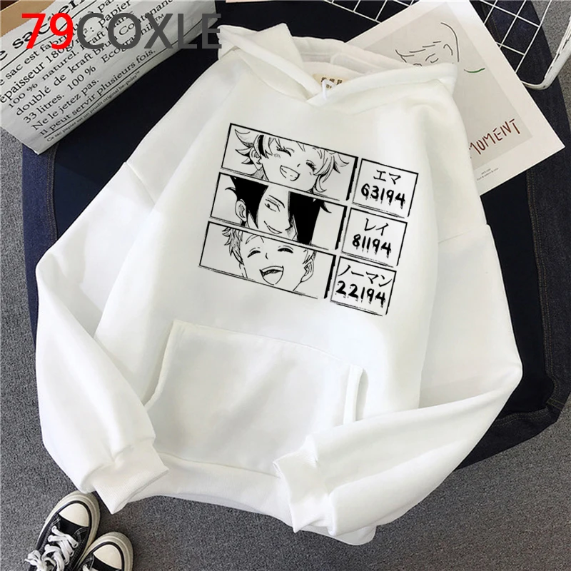 the Promised Neverland hoodies male graphic anime streetwear harajuku men clothing grunge