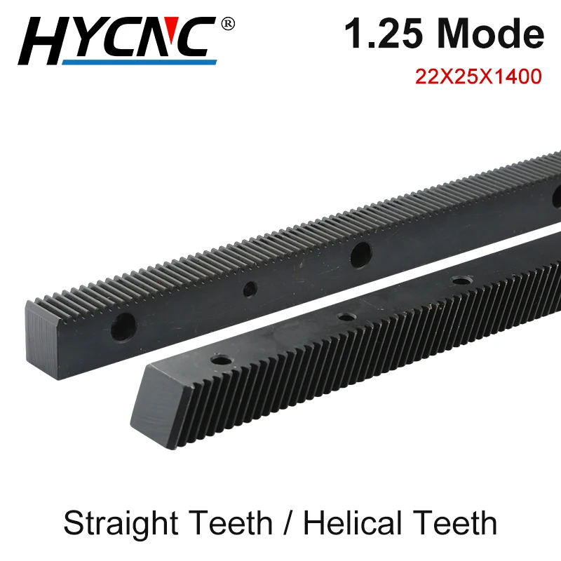 

1.25Mod 22X25 1400mm Gear Drive Straight Rack Right Tooth Drive CNC Machine Tool Woodworking Engraving Rack Linear Guide