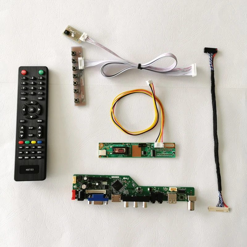 For HSD150PX14/HSD150PX15/HSD150PX16 1CCFL LVDS 30-Pin VGA+USB+Remote 1024*768 Notebook PC 15