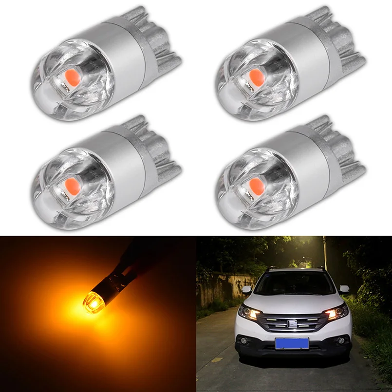 4pcs LED T10 W5W Bulbs 3030 SMD 168 194 W5W led car Reading lamps Clearance Lights 12V Auto White Amber Crystal Blue Red green