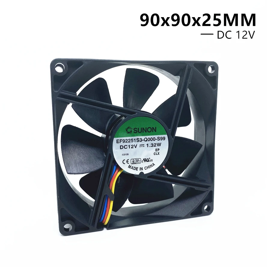 

SUNON EF92251S3-Q000-S99 9025 90MM 775 CPU Fan 90x90x25mm PC Case Cooling fan 12V 1.32W with PWM 4pin