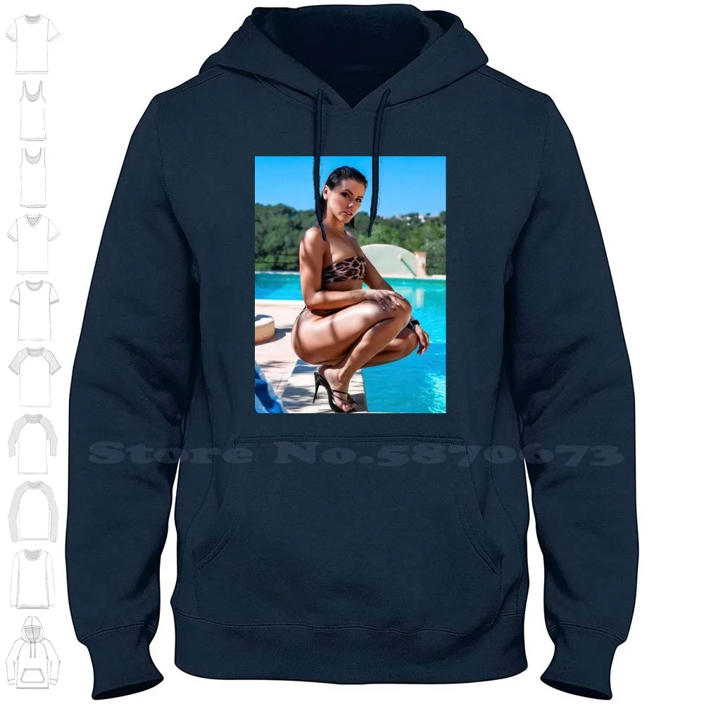 Adriana Chechik Cute 100% Cotton Hoodie T-Shirt Adriana Chechik Cute Teen Milf Sexy Vixen Girls Bubble Butt Blacked