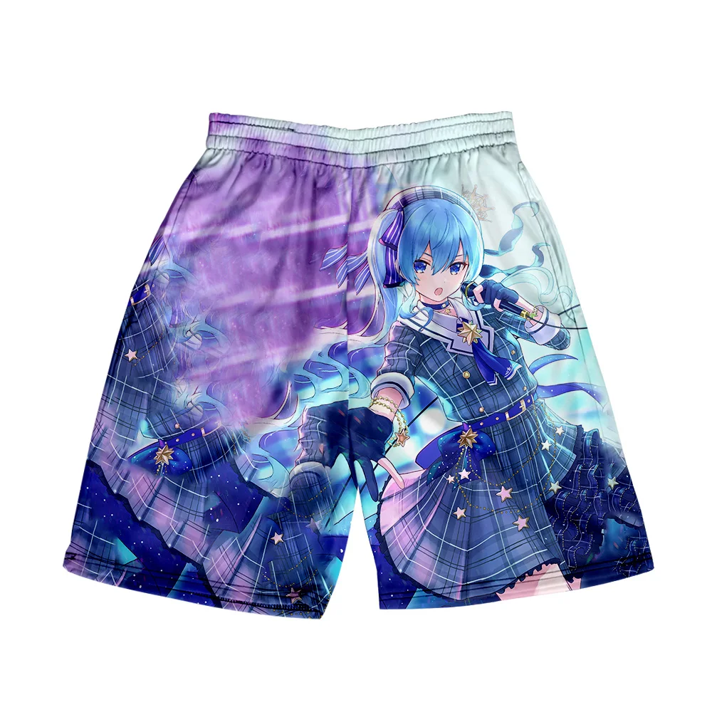 

HOLOLIVE VTuber Hosimati Suisei 3D Print Summer Holiday Women/Men Elastic Waist Streetwear Shorts Kawaii Beach Shorts pants