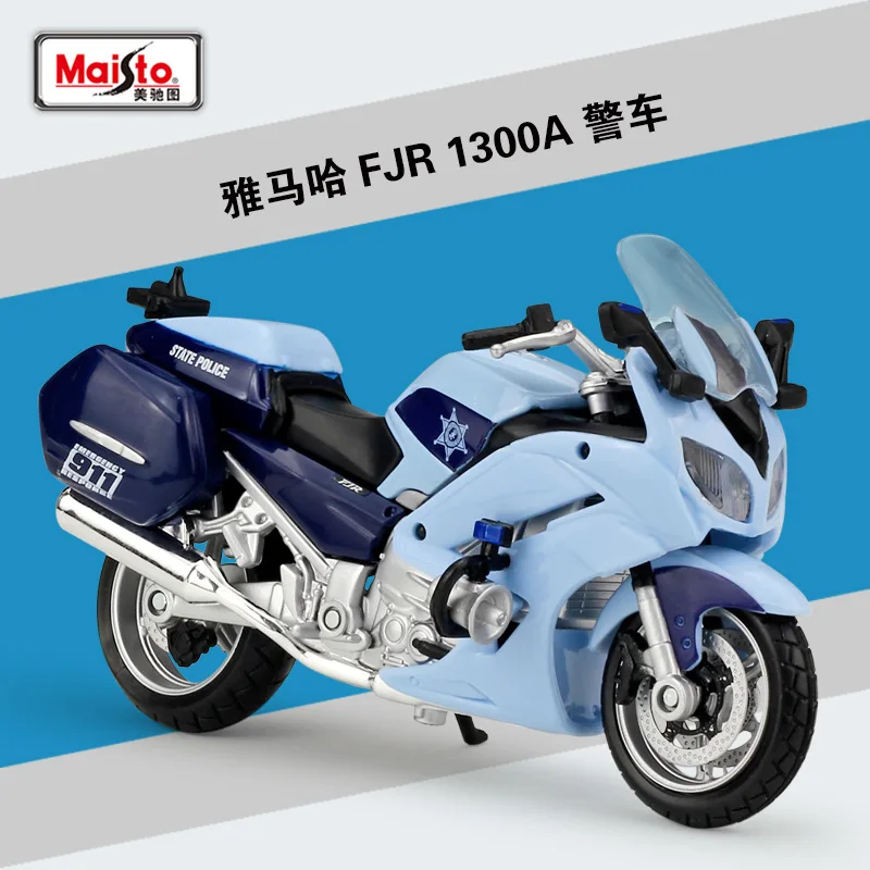 Maisto 1:18 YAMAHA FJR 1300A Police Motorcycle Metal Diecast Model Motorcycle Collectibles B293