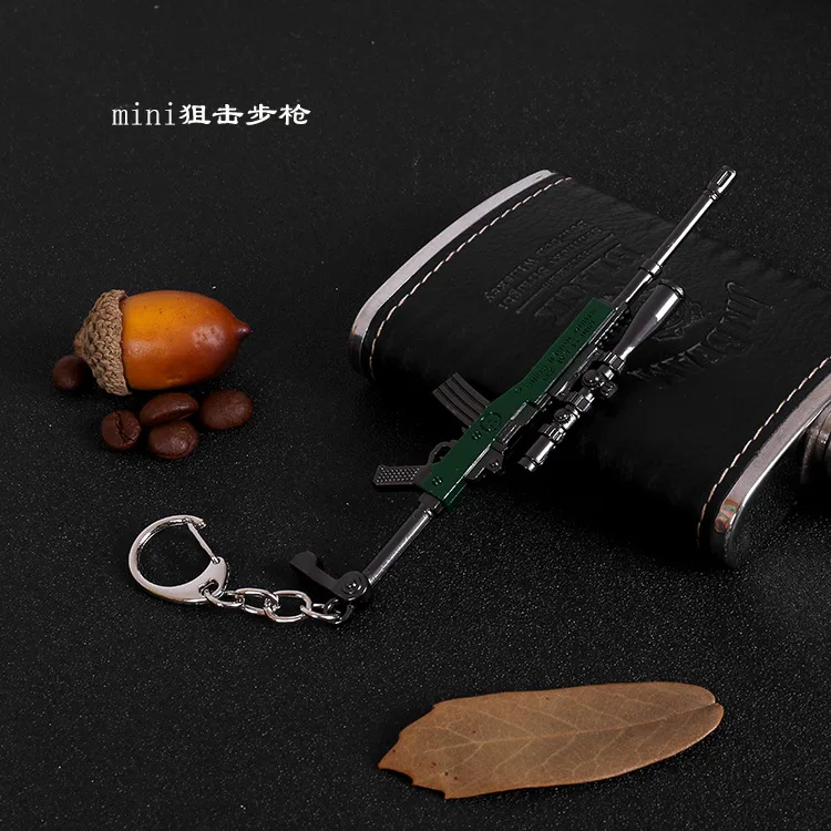 Fashion Eat Chicken Keychain Battlegrounds Backpack Battle Frying Pan Helmet 98k PUBG Keyring Woman Man Jewelry Wholesale