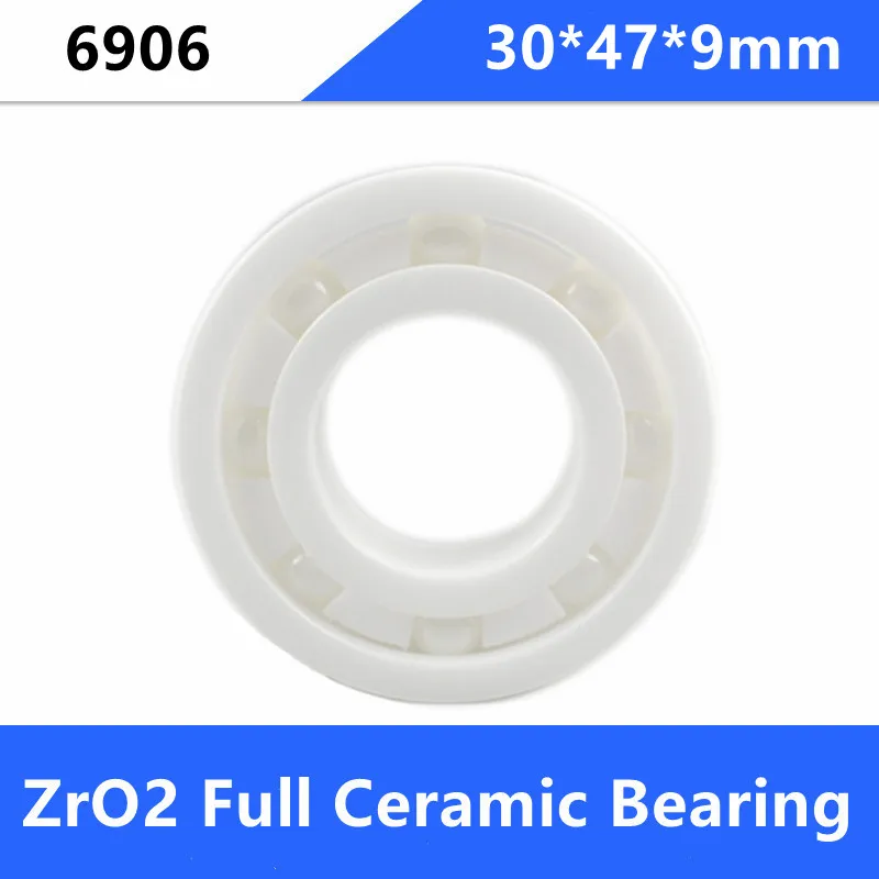 

4/10pcs 6906 ZrO2 full Ceramic ball bearing 30x47x9 mm Zirconia ceramic bearings 30*47*9mm