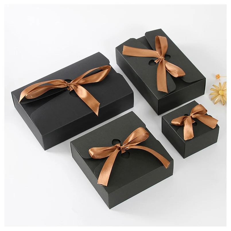 20 pcs paper box gift Kraft boxes with ribbon,wedding favor boxes baby shower favor boxes party gift boxes