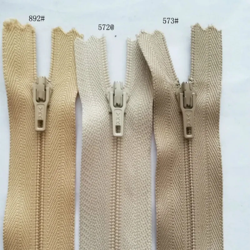 

100 Pcs/lot YKK Nylon Coil Zipper Close End Camel for Pants Dress Skirt Handbag Trouser Tailor Sewing Accessories Instant Repair