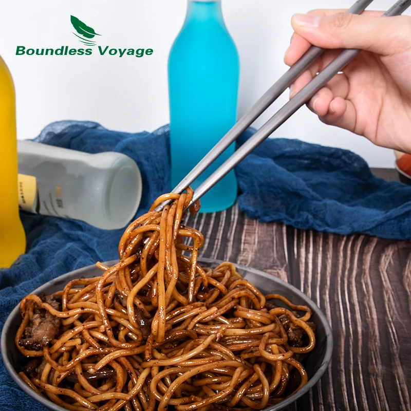 Grenzenlose Voyage Titan Camping Löffel Gabel Spork Messer Stäbchen Stroh Tragbare Geschirr Besteck Besteck Chaos Kit