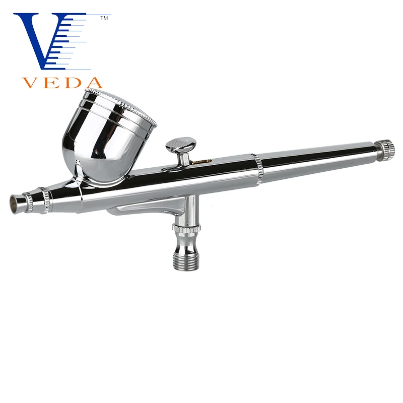 Airbrush Kit 0.3mm Dual Action Air Brush with 0.2/0.5mm Needle And Quick Release Coup for Nail Art Craft Tattoo Makeup Spray Gun