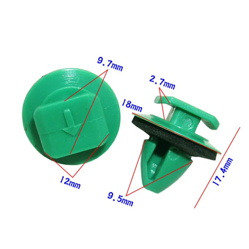 50Pcs Car Door Wheel Eyebrow Decoration Board Clips Sub-buckle for Jeep RENEGADE Cherokee Plastic Fastener.