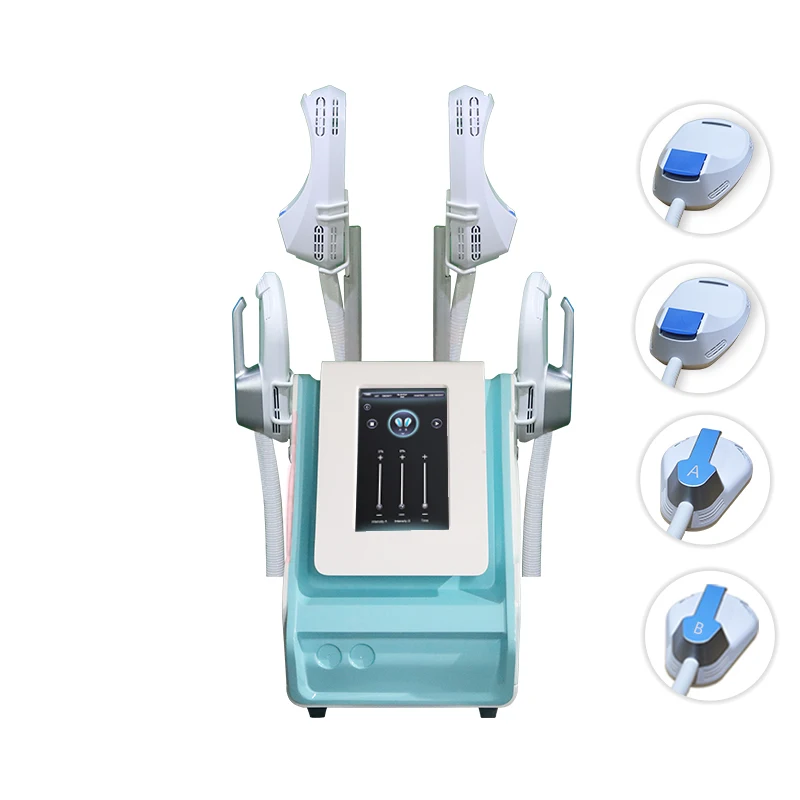 

Newest Portable RF HI-EMT 4 Handles 4 Sockets Machine/ EMS Muscle Stimulator Electromagnetic Fat Burning Equipment